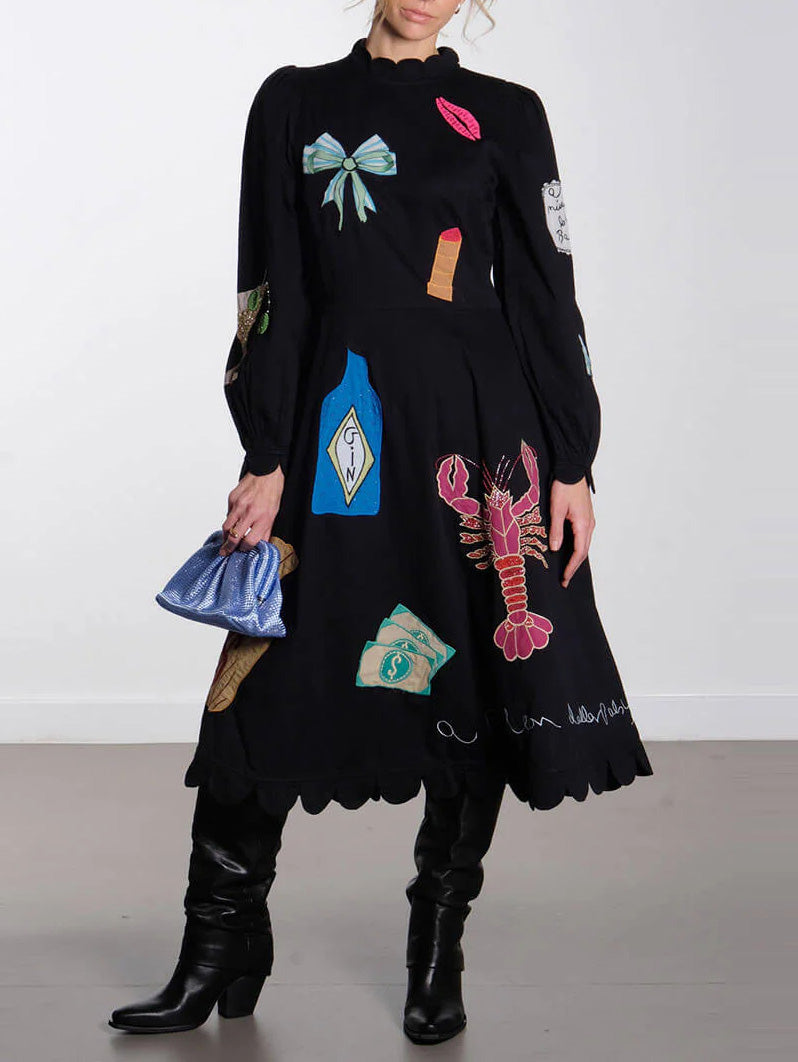 Crustacea Scallop Midi Dress