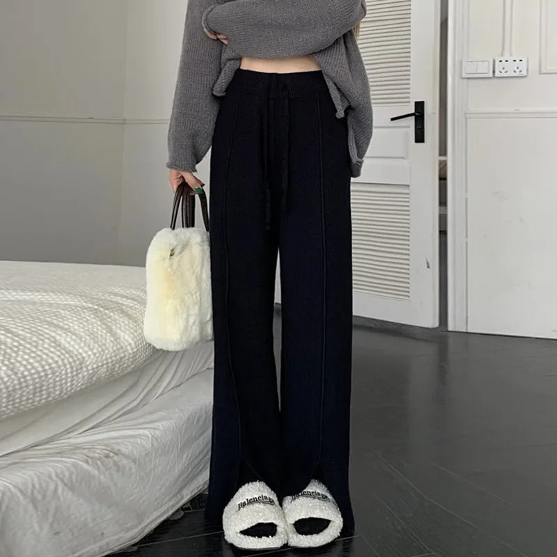 Elara - Waisted Knit Pants