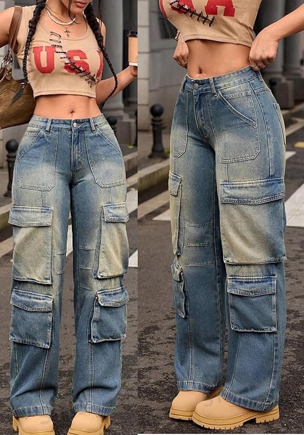 Urban Nomad - Retro Cargo Jeans