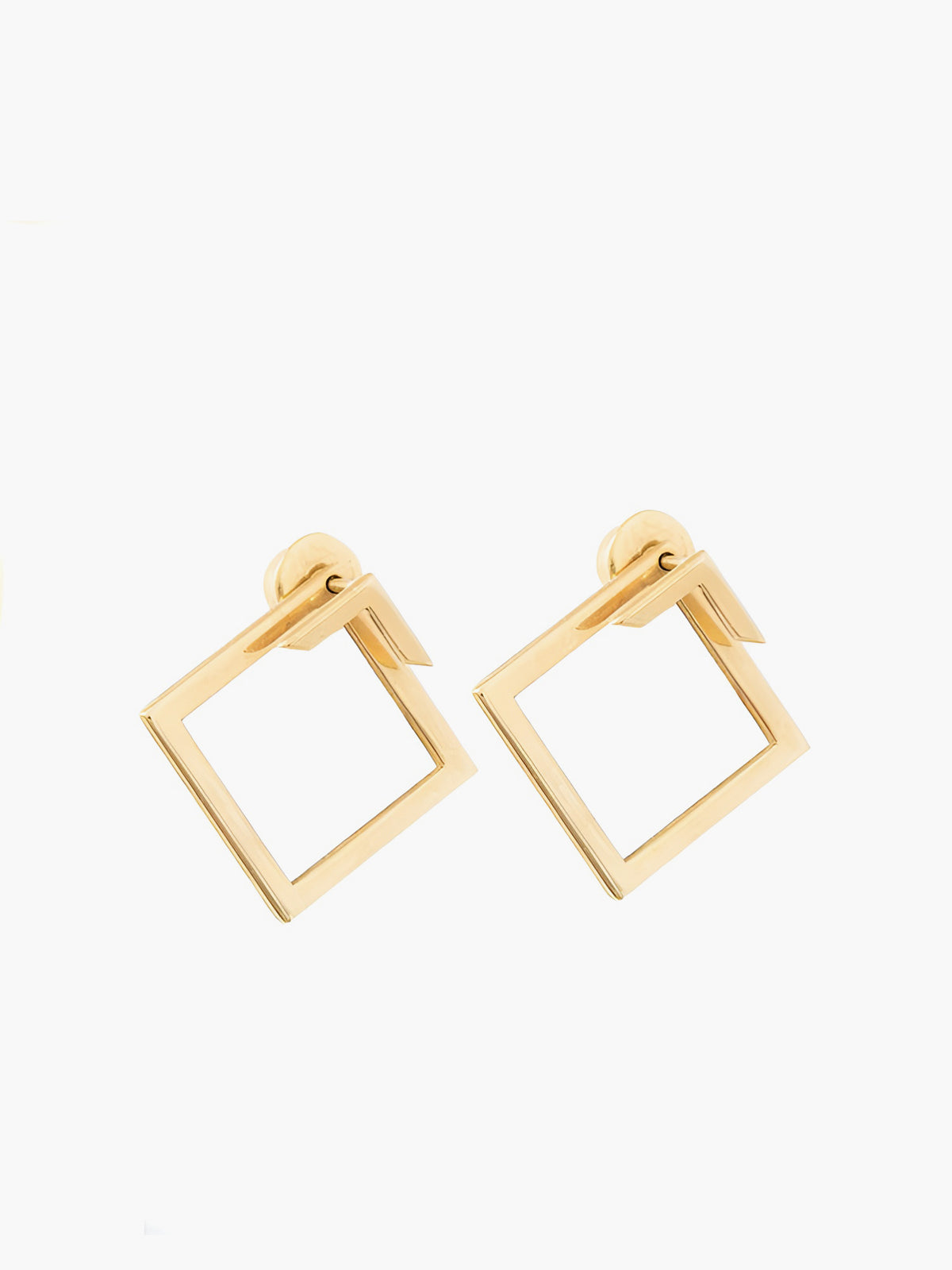 EARRING Square Geometric Stud Earrings