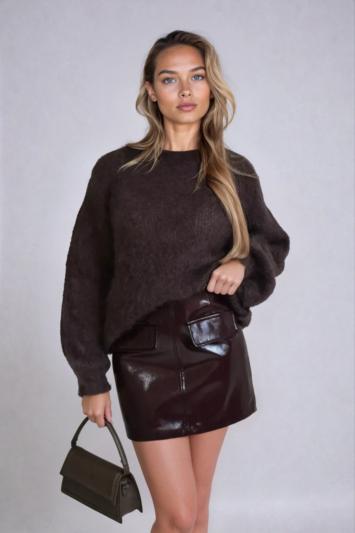 GENEVA Leather Skirt