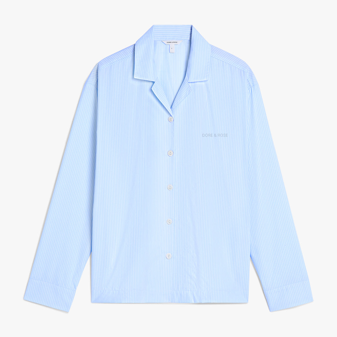 Long Premium Striped PJ Top