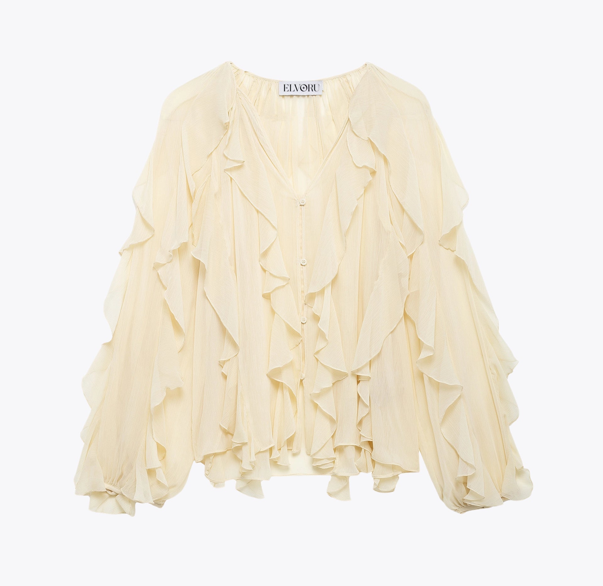PURE DESIRE Ruffle Blouse