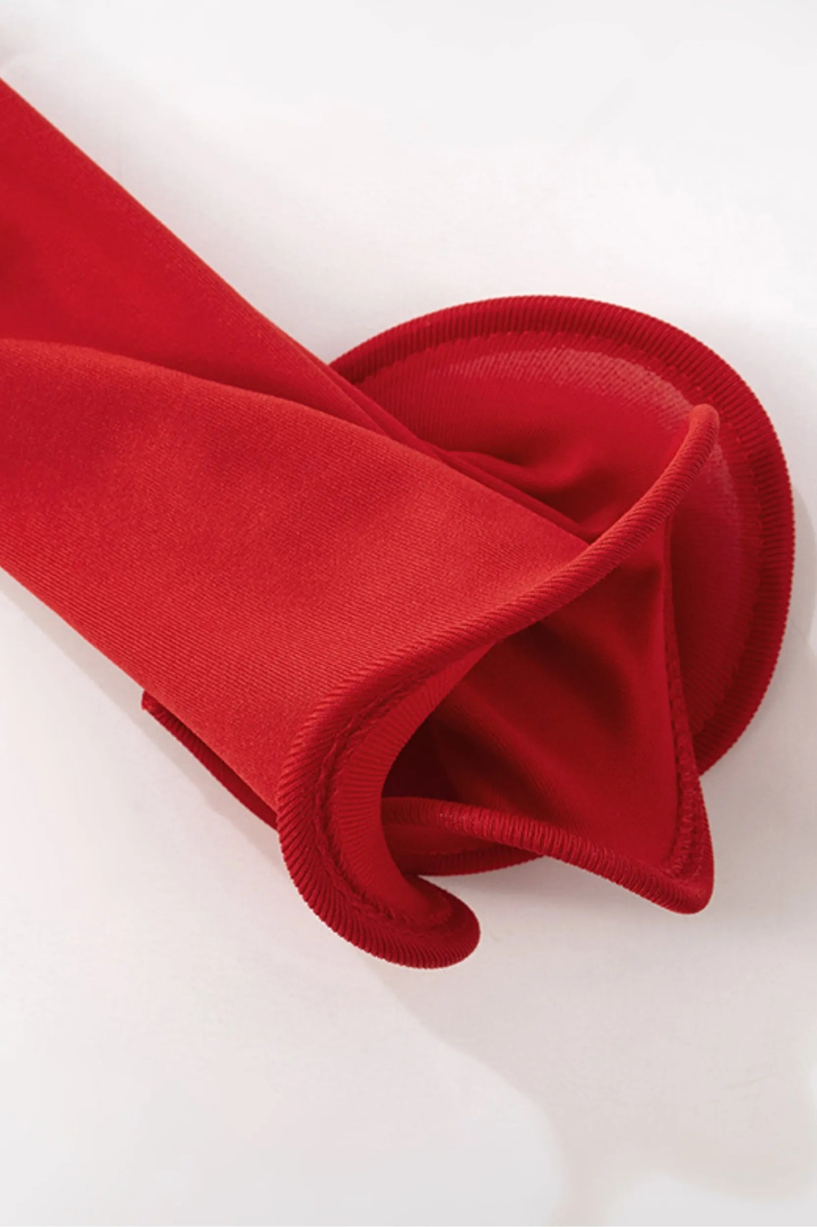 VIRELLA Asymmetric Crew Neck Swirl Top