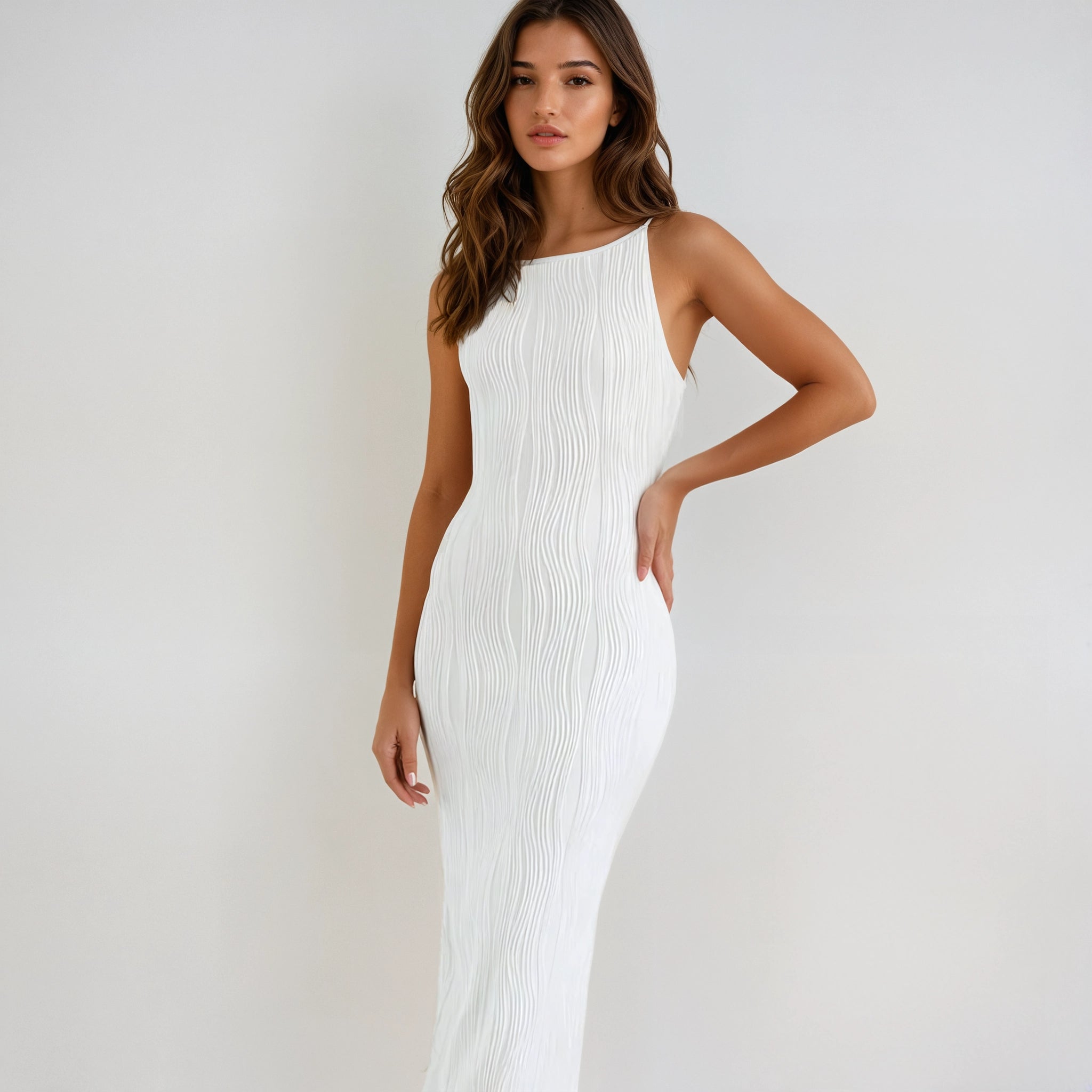 LIVIA White Cami Dress