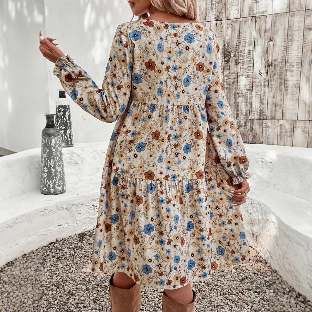 Celeste's Retro Puff Dress – Timeless Elegance