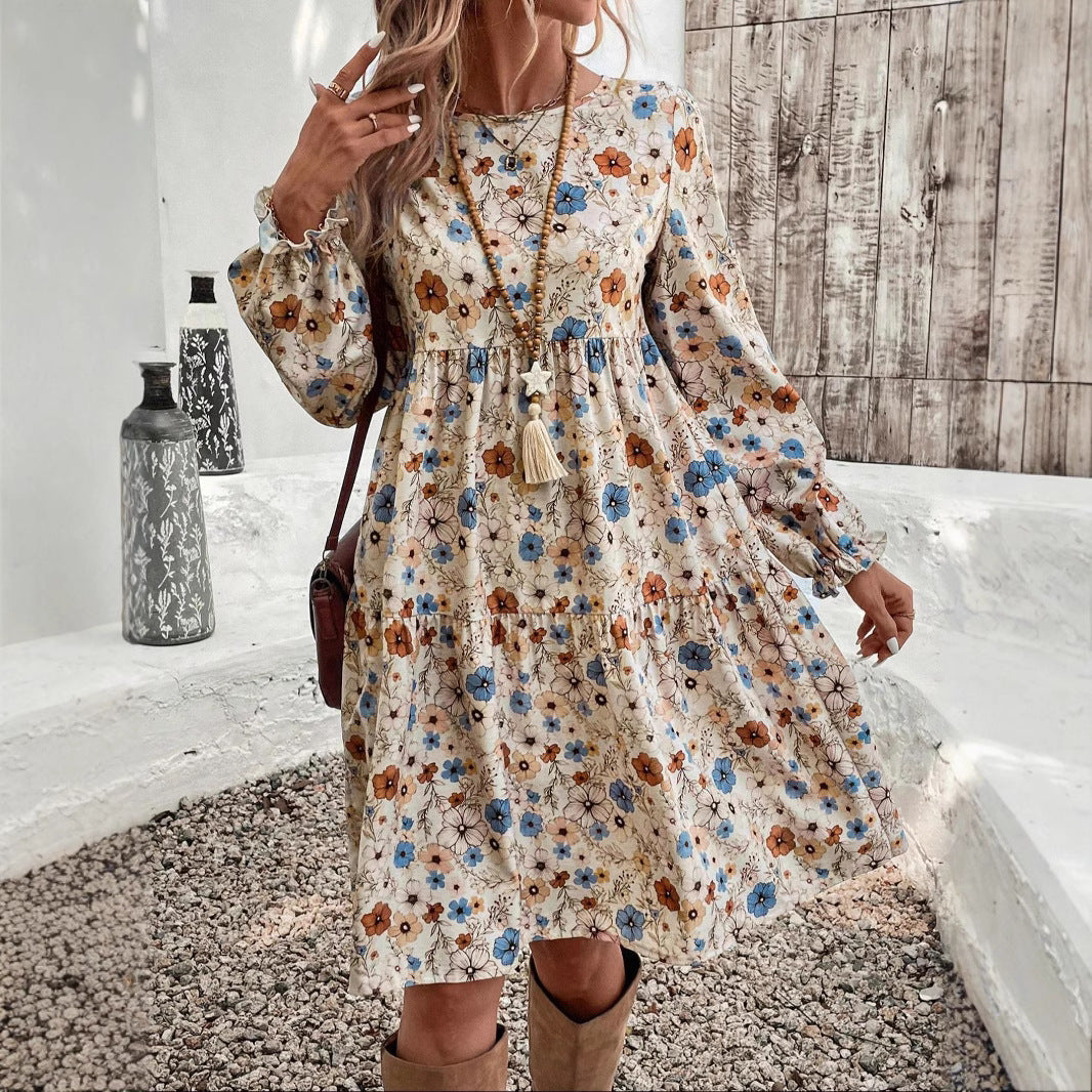 Celeste's Retro Puff Dress – Timeless Elegance