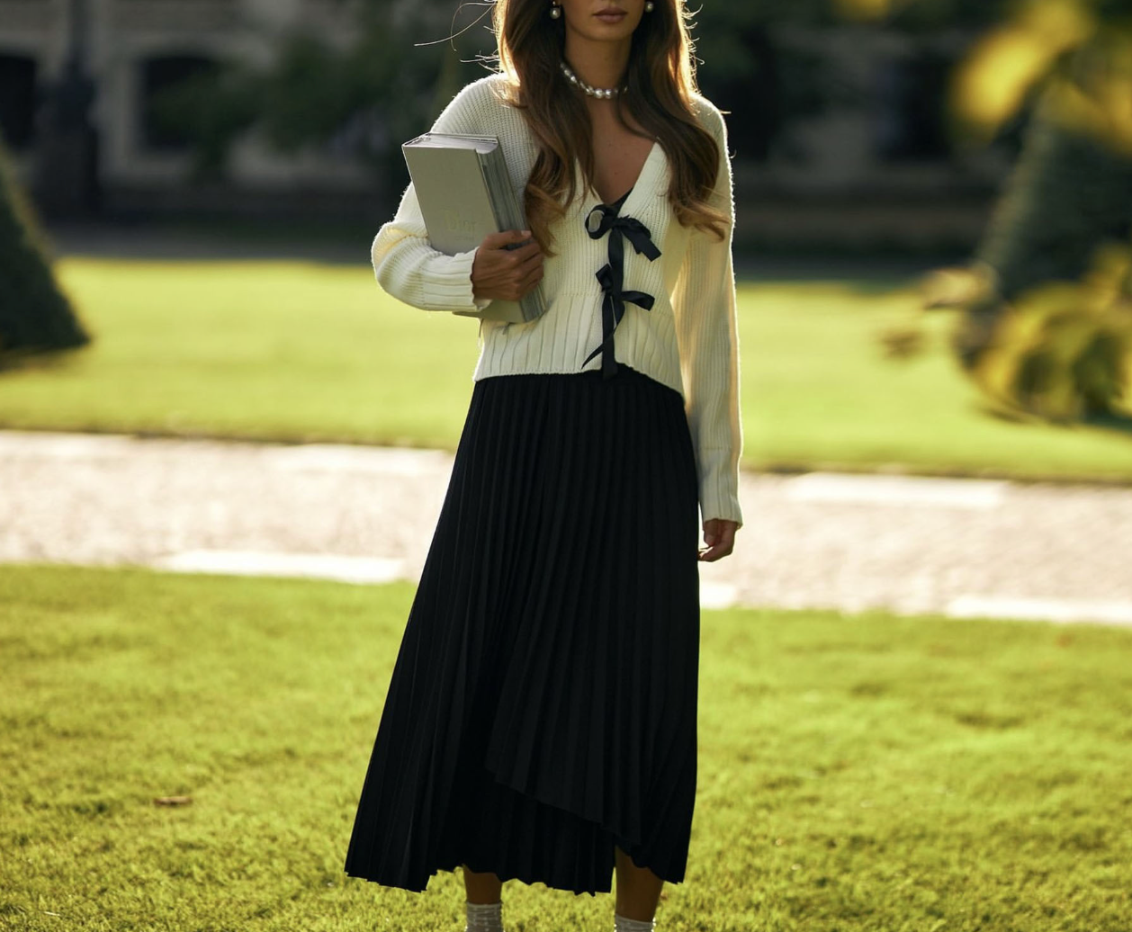 Elena-Mia's Tie Top Sweater