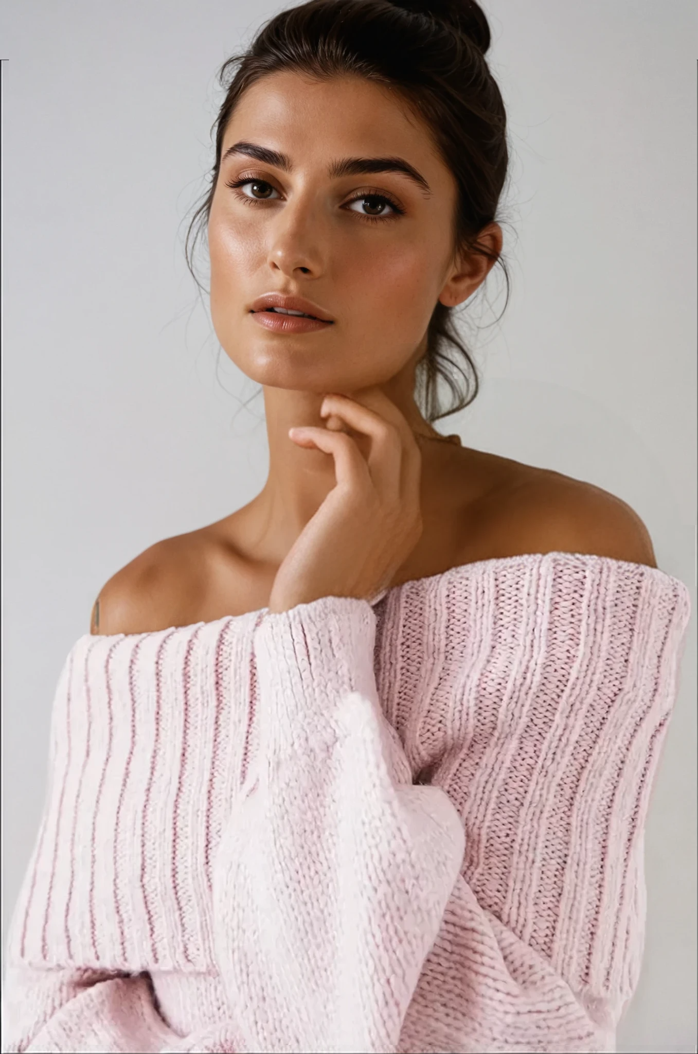 Moon | Off-Shoulder Knit Sweater