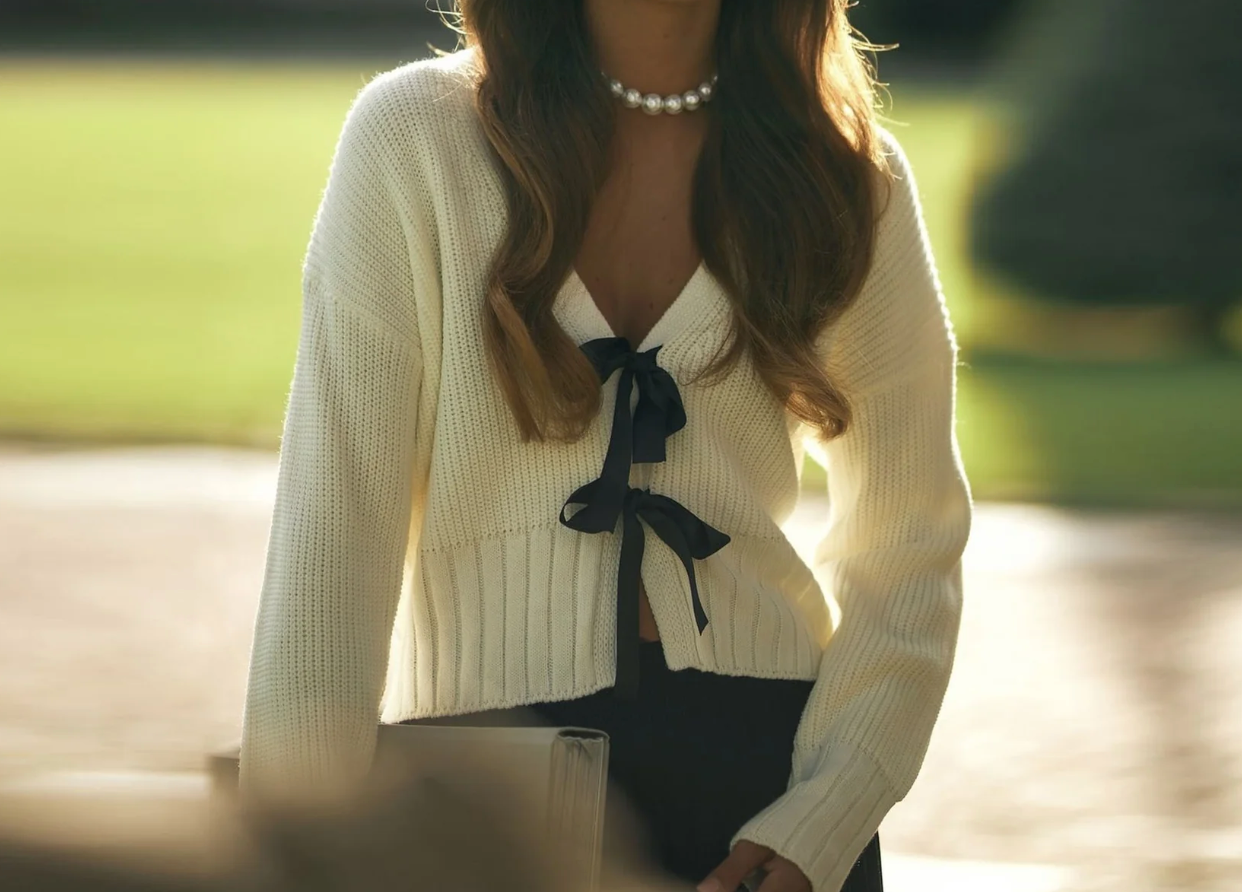 Elena-Mia's Tie Top Sweater