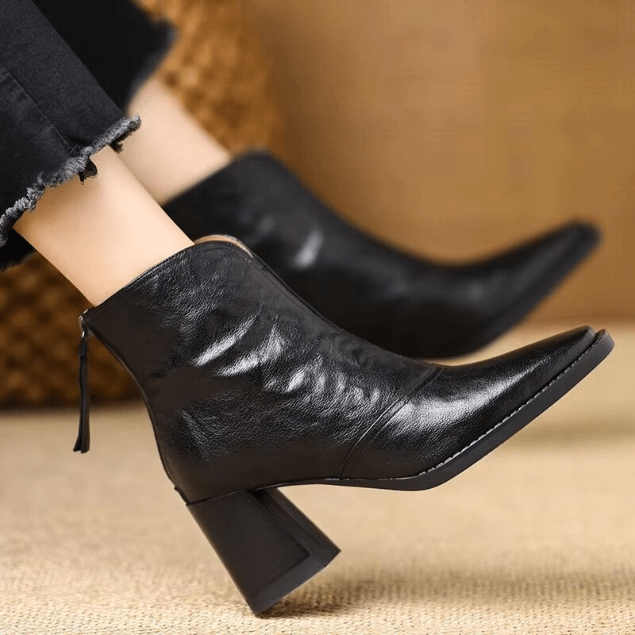 Rosalie™ | Luxury Mid-Heel Ankle Boots