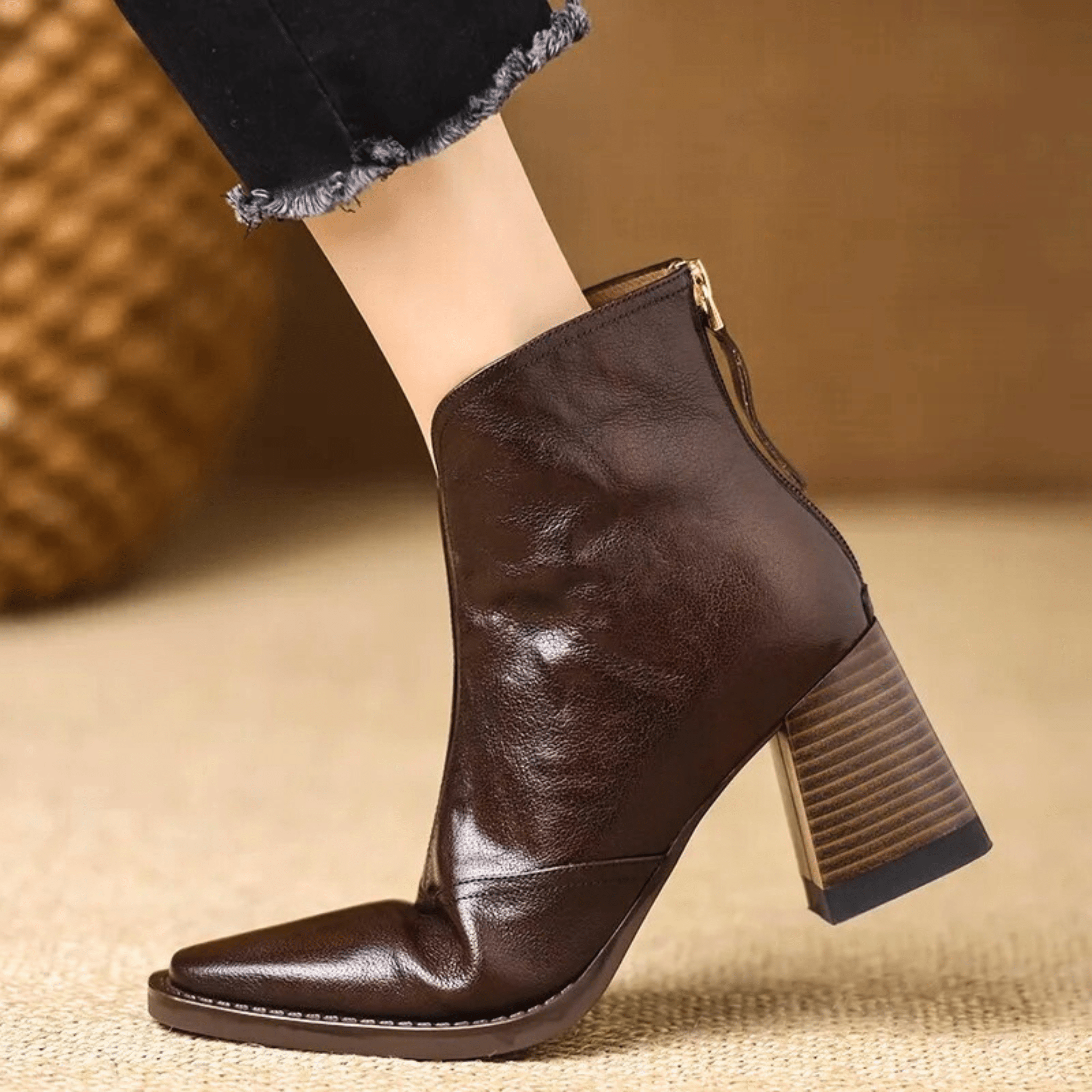 Rosalie™ | Luxury Mid-Heel Ankle Boots
